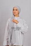 Lycra Bonnet Jasmine - Gris clair