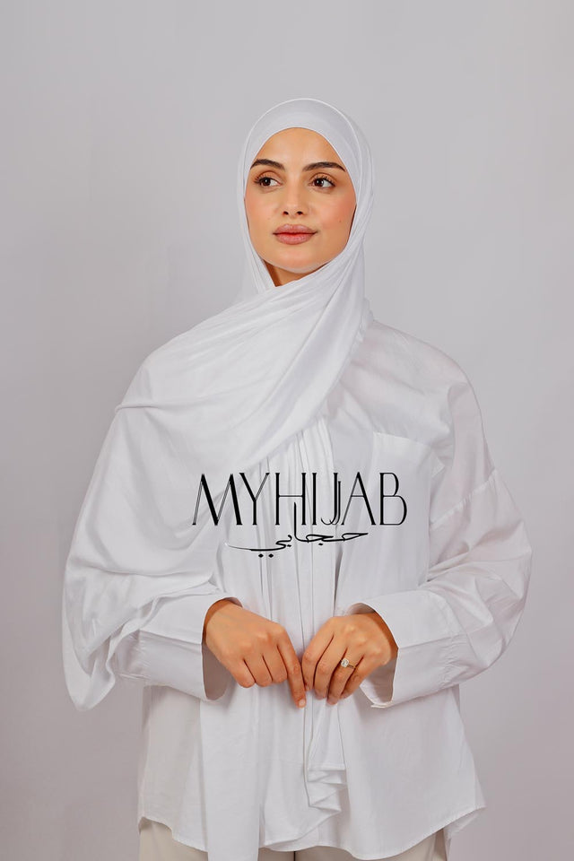 Lycra Bonnet Jasmine - Blanche