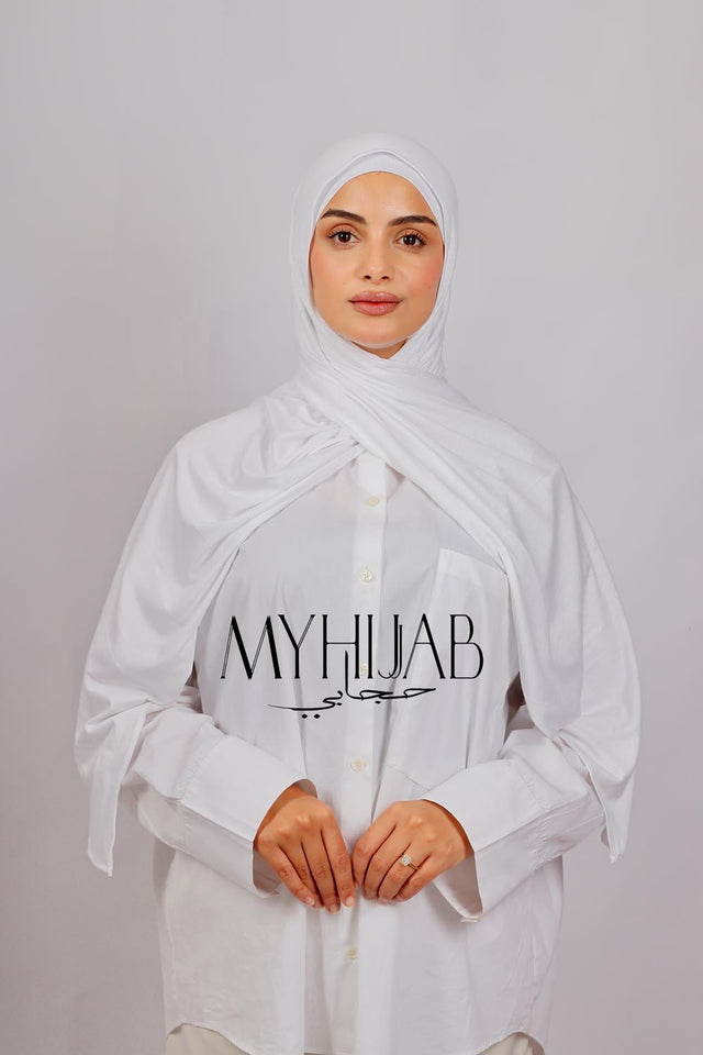 Lycra Bonnet Jasmine - Blanche