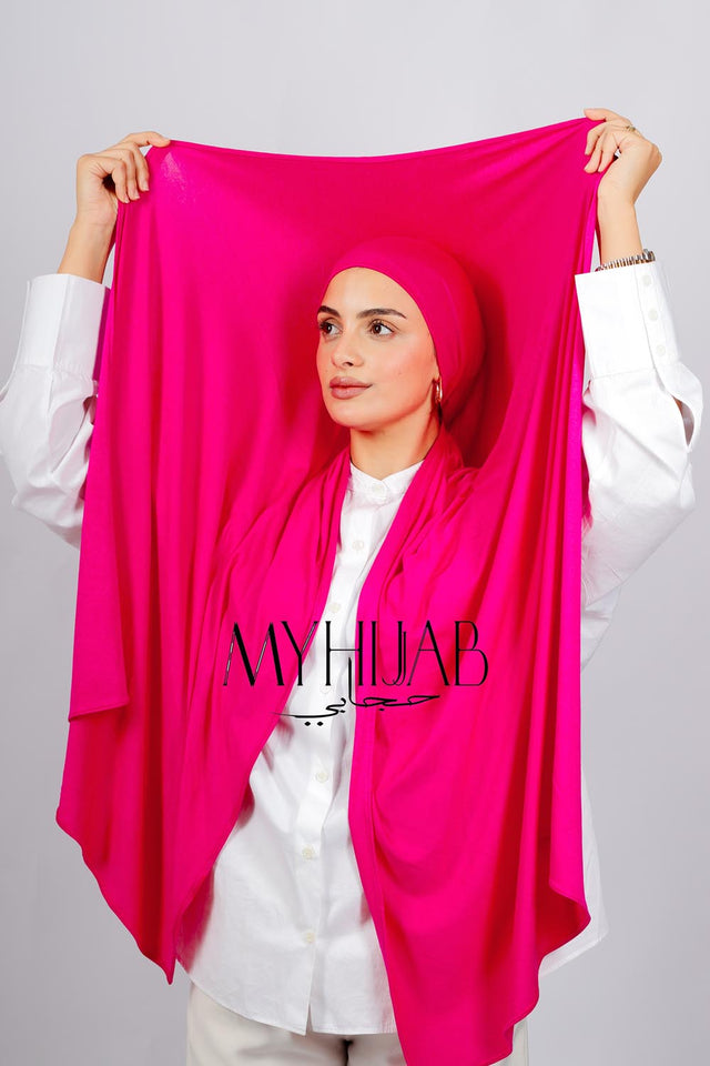 Lycra Bonnet Jasmine -  Rose fushia