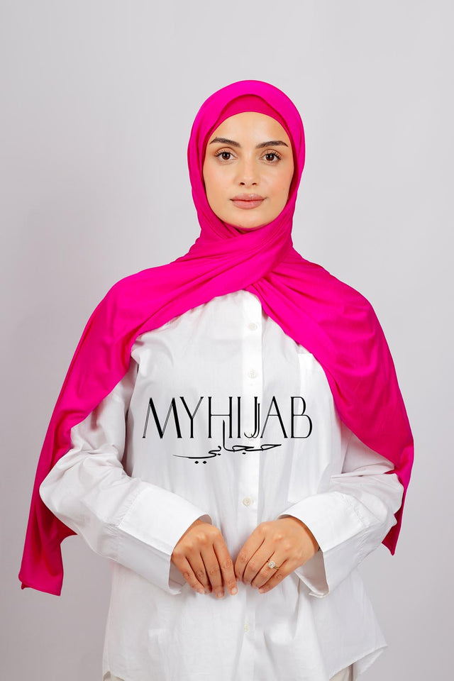 Lycra Bonnet Jasmine -  Rose fushia