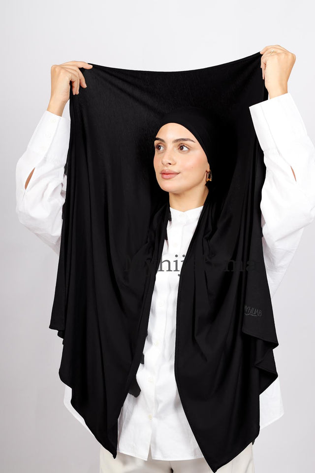Lycra Bonnet Jasmine - Noir
