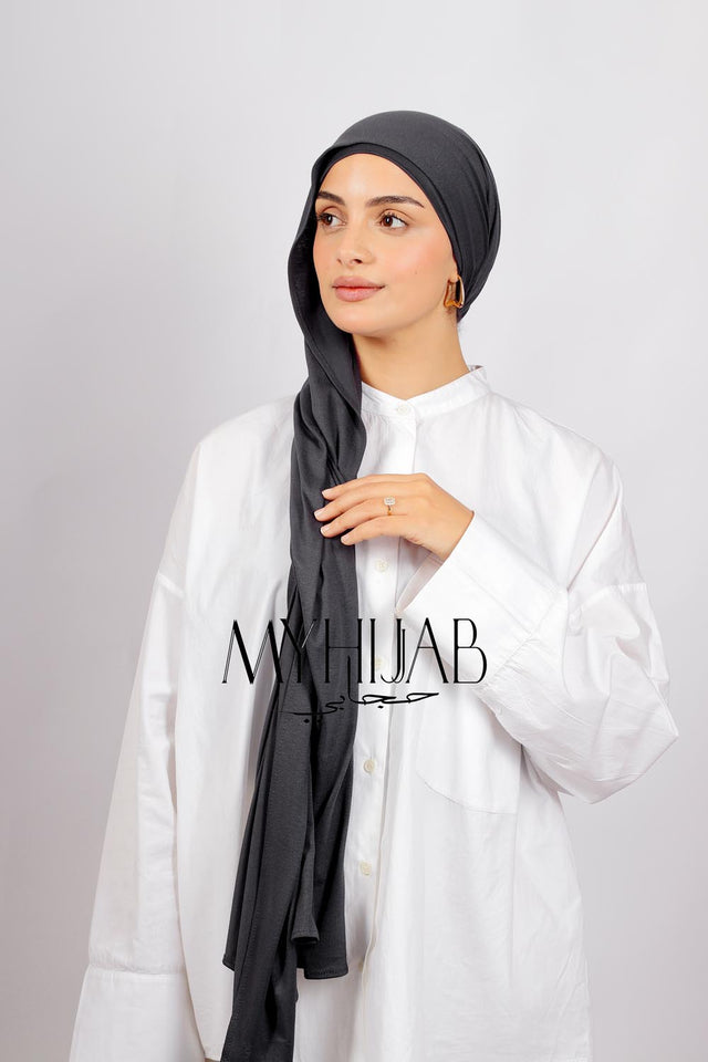 Lycra Bonnet Jasmine - Gris foncé