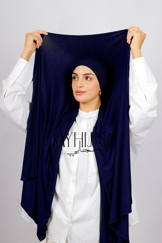 Lycra Bonnet Jasmine - Bleu marine