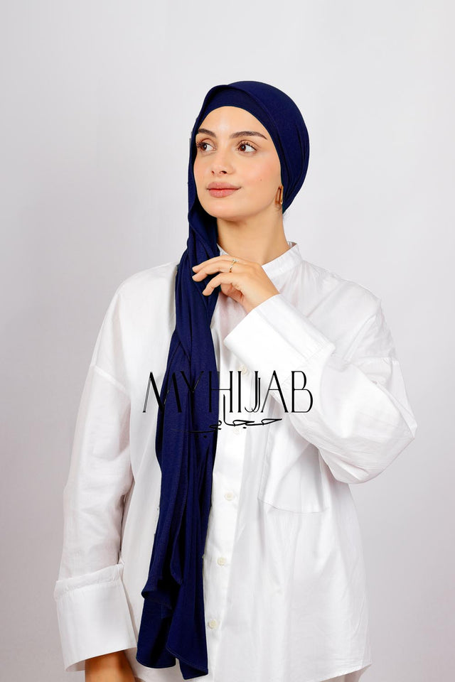 Lycra Bonnet Jasmine - Bleu marine
