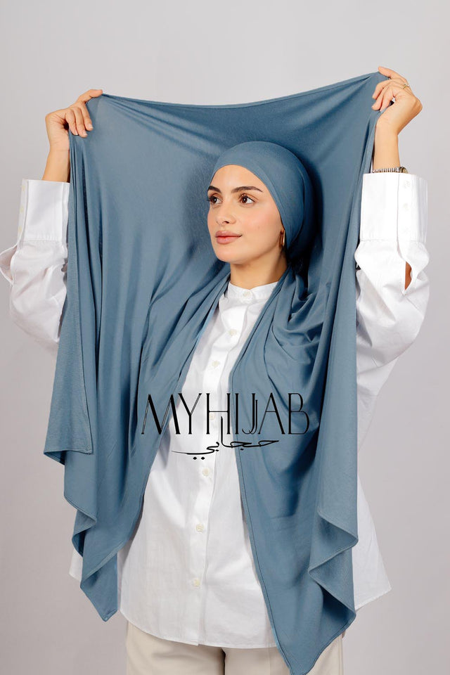 Lycra Bonnet Jasmine - Blue jeans