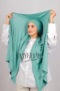 Lycra Bonnet Jasmine - Turquoise clair