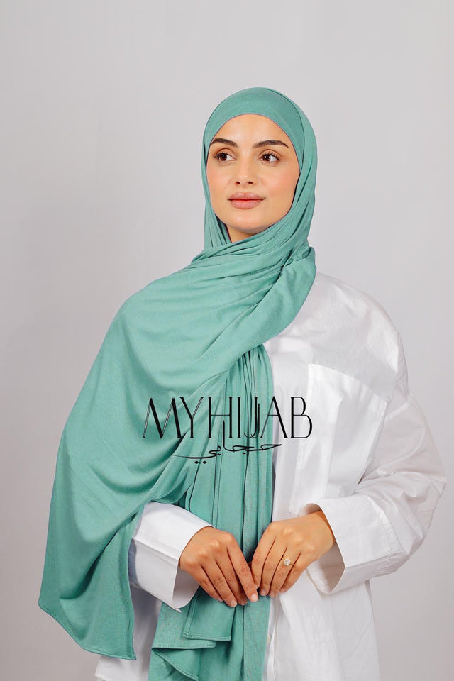 Lycra Bonnet Jasmine - Turquoise clair