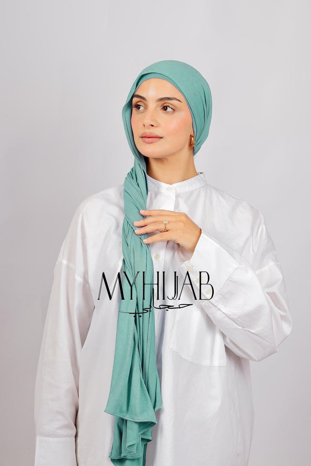 Lycra Bonnet Jasmine - Turquoise clair