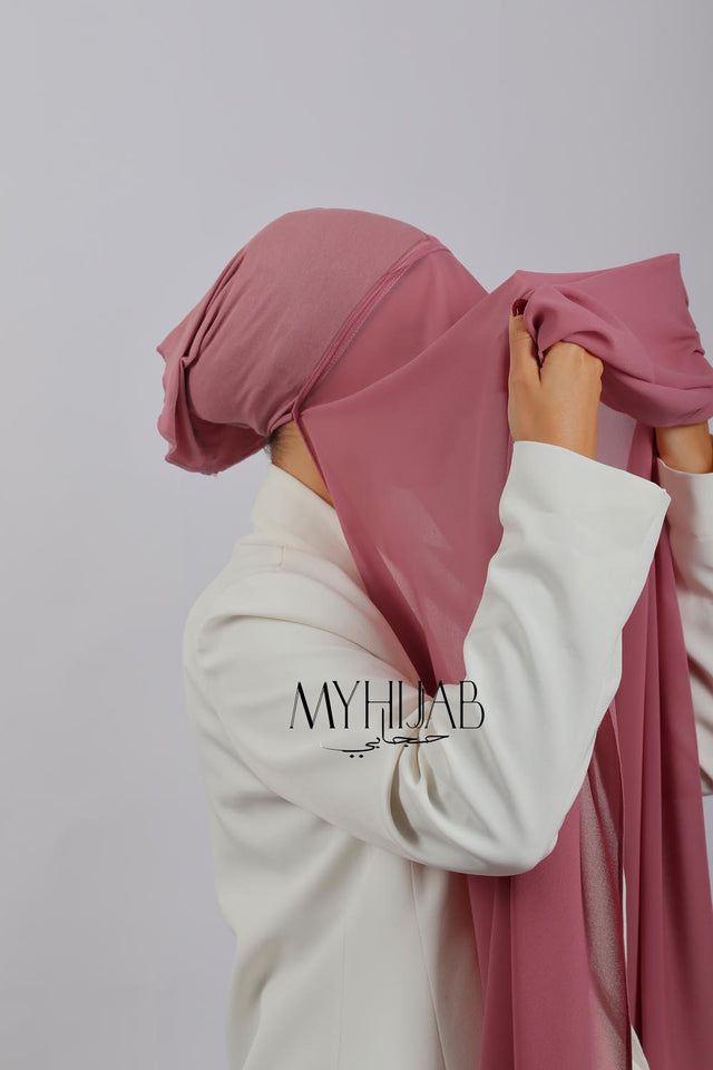 Châle Bonnet - Rose