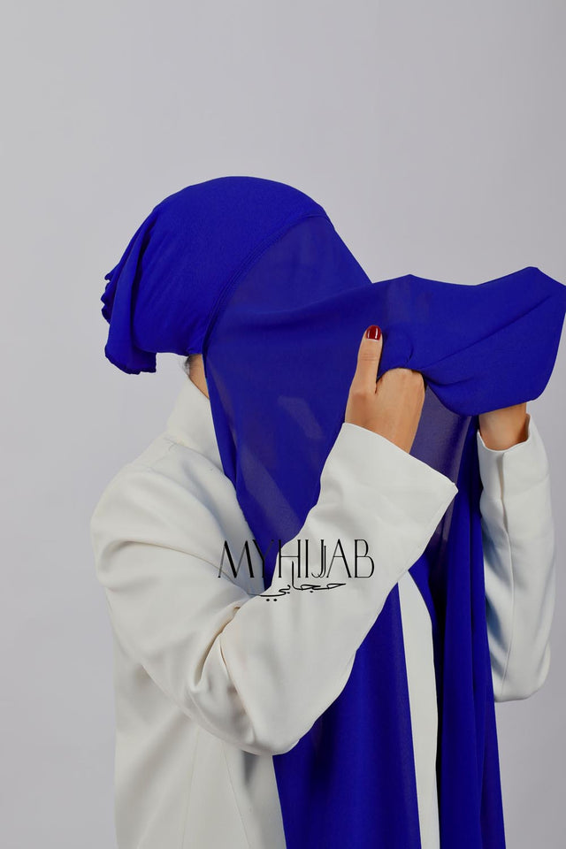 Châle Bonnet - Bleu roi