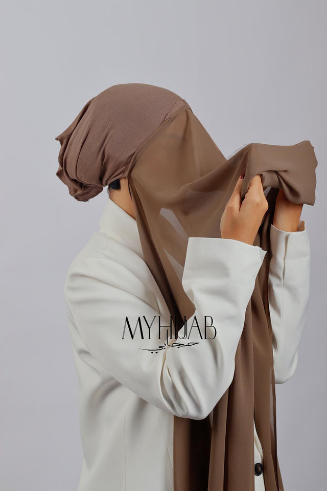 Châle Bonnet - Marron pink