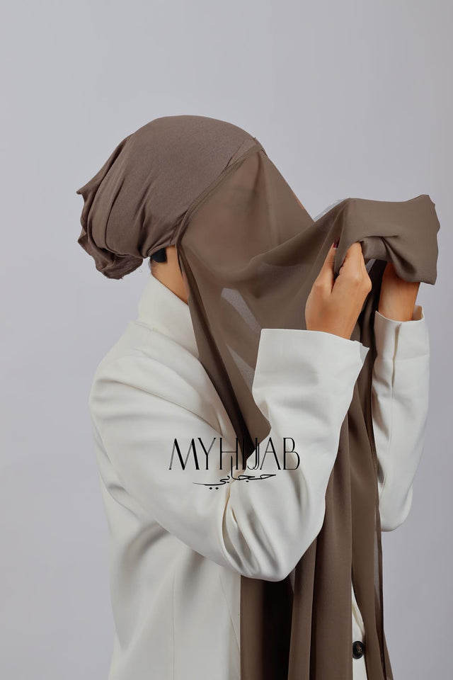 Châle Bonnet - Marron pink foncé