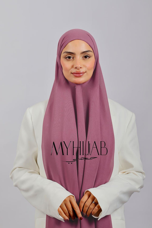 Châle Bonnet - Rose mauve