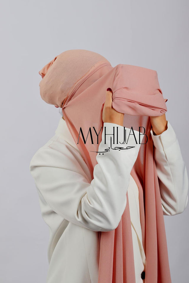 Châle Bonnet - Nude rosé