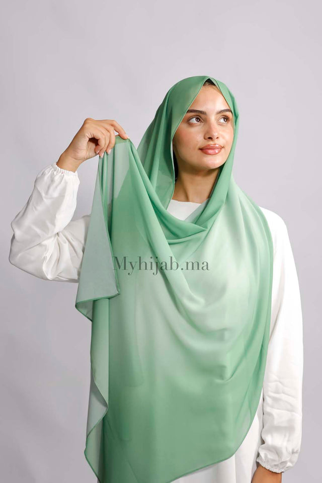 Muslin Dégradé- Vert d'eau