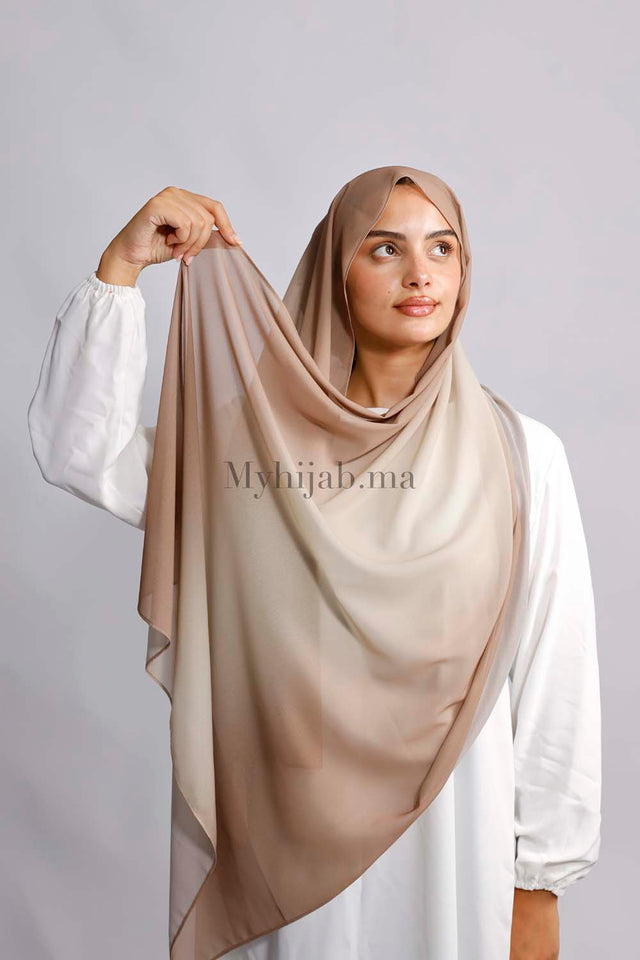 Muslin Dégradé - Beige marron