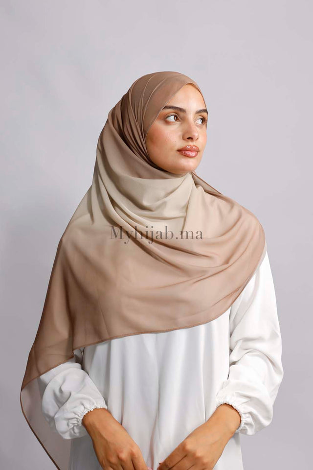 Muslin Dégradé - Beige marron