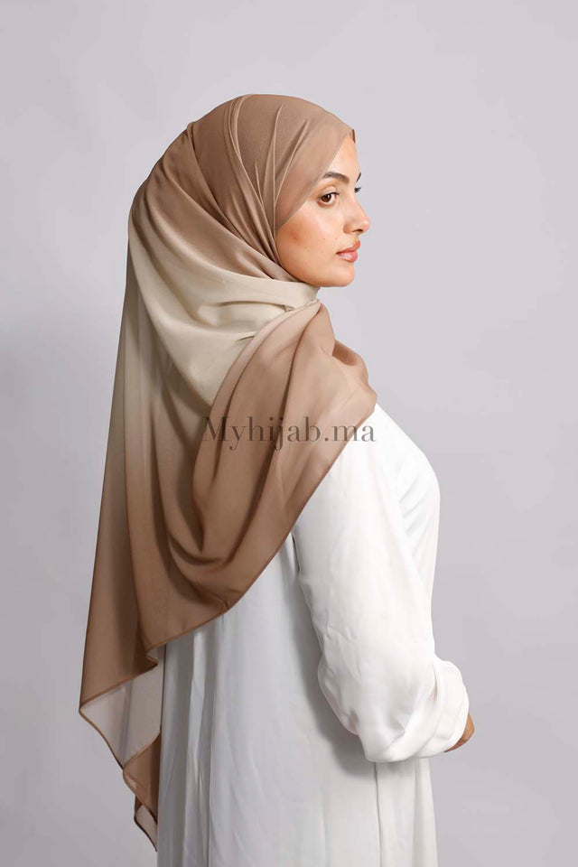 Muslin Dégradé - Beige marron