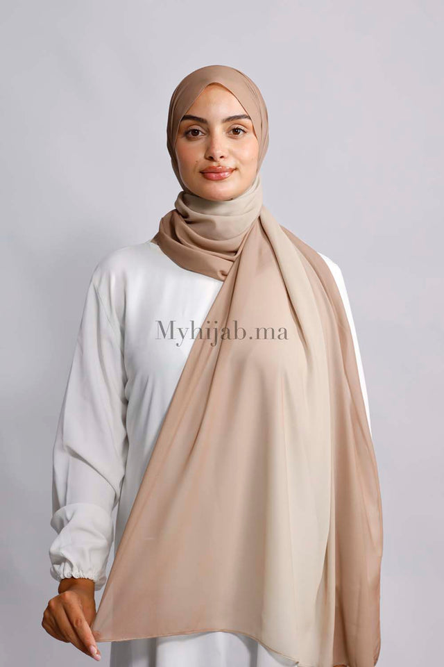 Muslin Dégradé - Beige marron