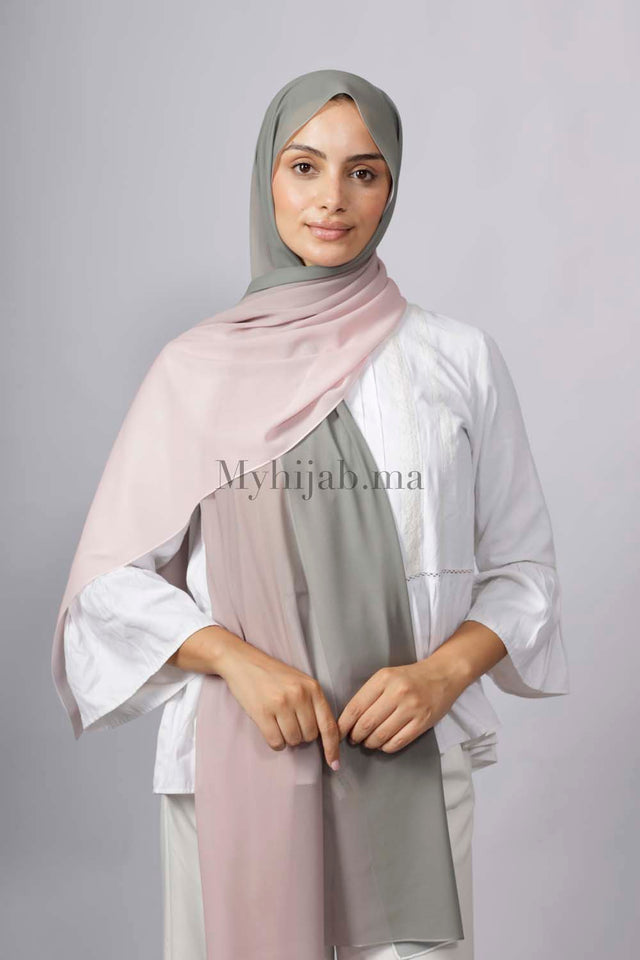 Chiffon Dégradé - Pastel et rose
