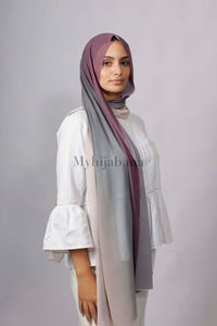 Chiffon Dégradé - Violet et gris