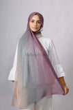Chiffon Dégradé - Violet et gris