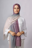 Chiffon Dégradé - Violet et gris