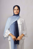 Chiffon Dégradé - Bleu marine et ciel