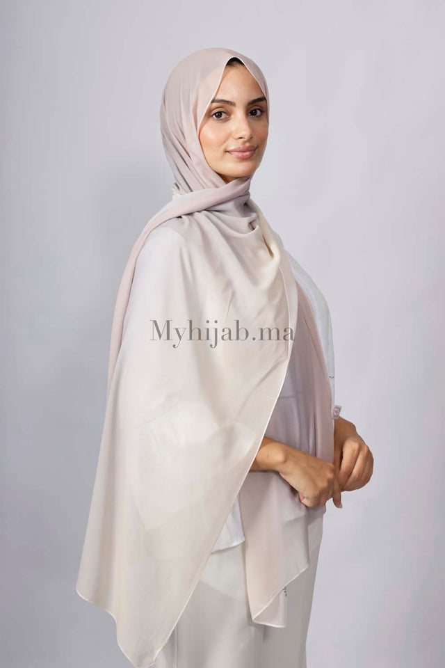 Chiffon Dégradé - Beige pink