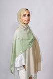 Chiffon Dégradé - Vert et beige