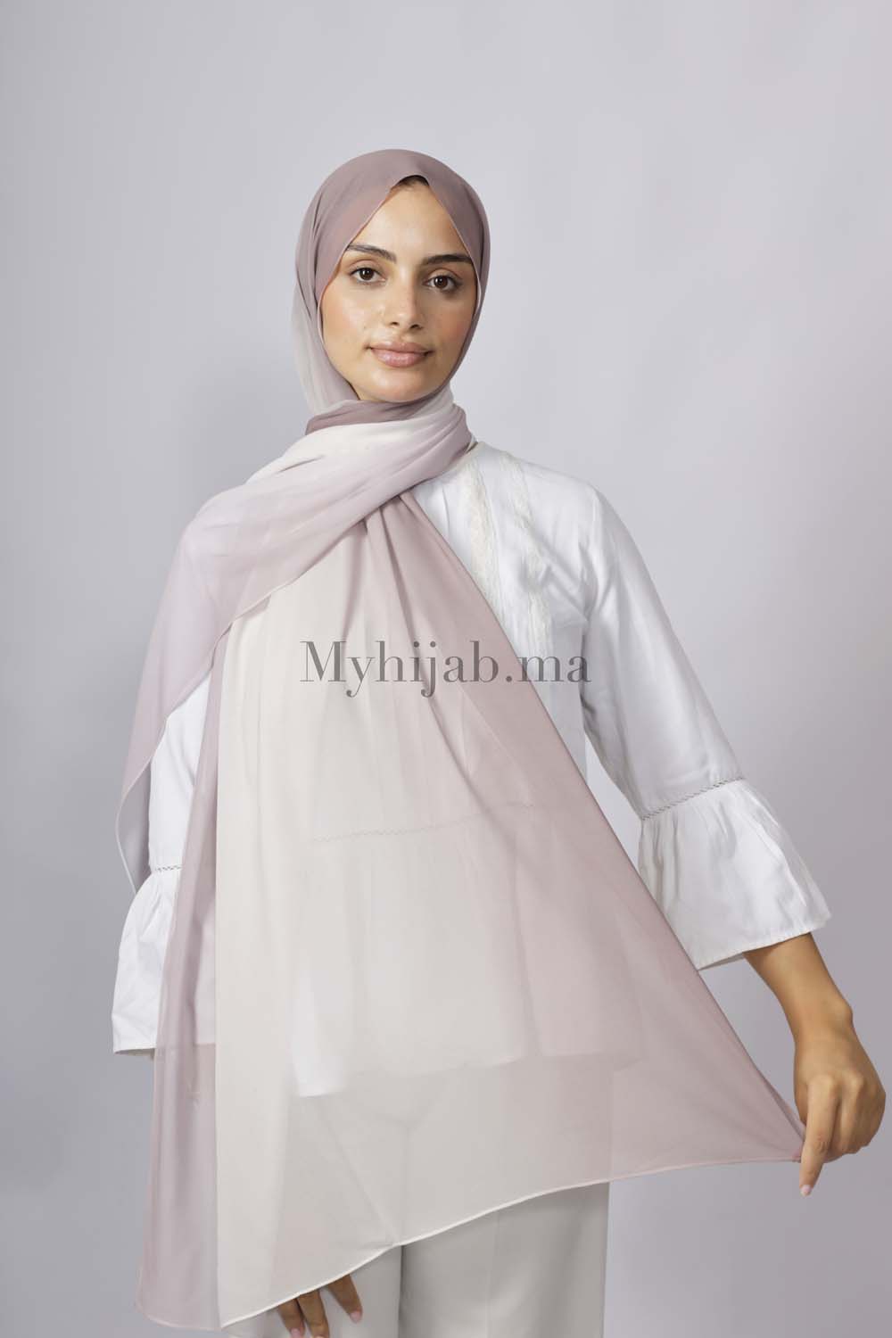 Chiffon Dégradé - Beige neoud