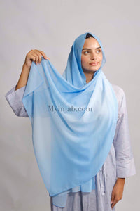 Muslin Dégradé - Bleu ciel