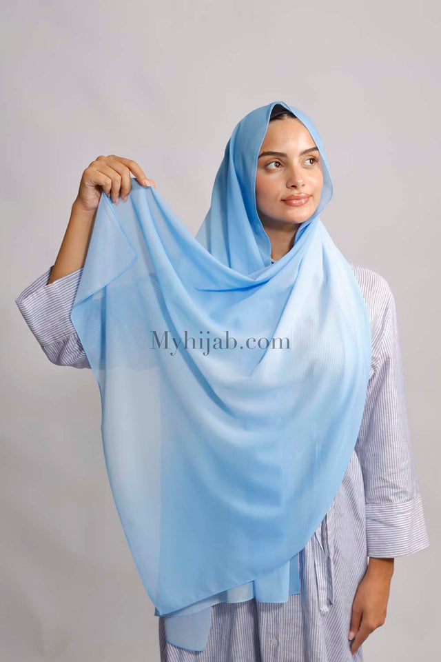 Muslin Dégradé - Bleu ciel