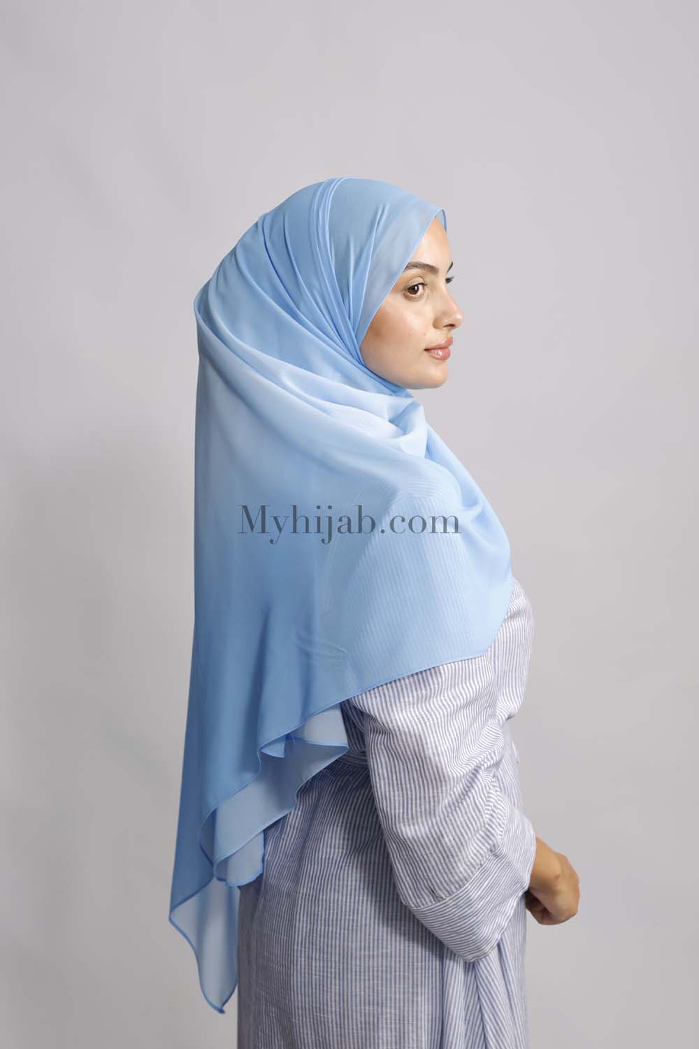 Muslin Dégradé - Bleu ciel