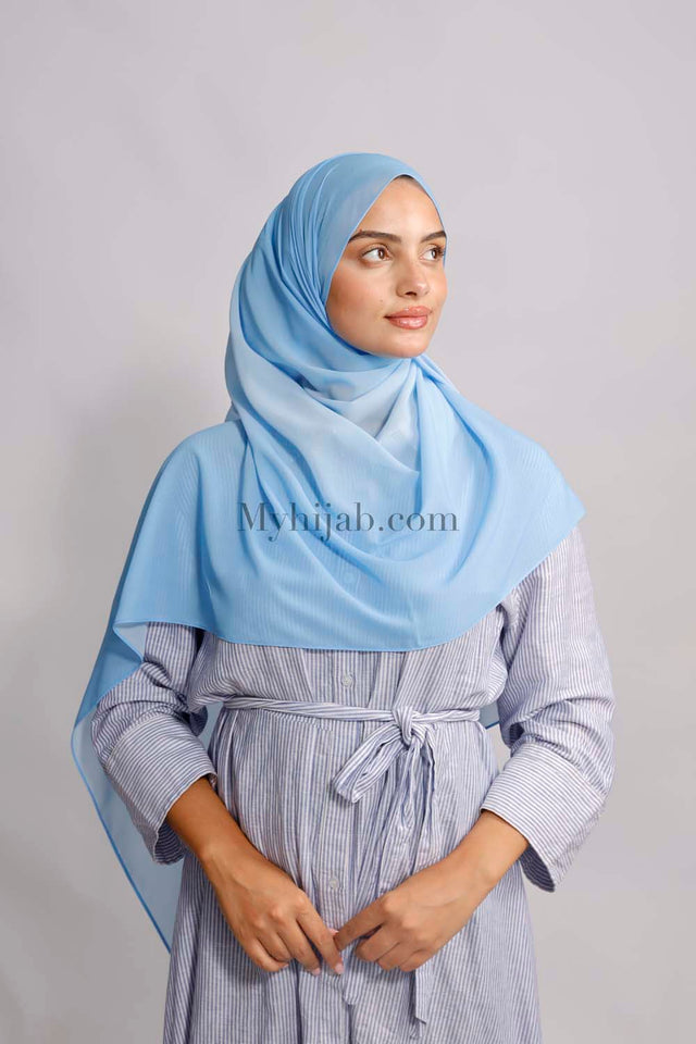 Muslin Dégradé - Bleu ciel