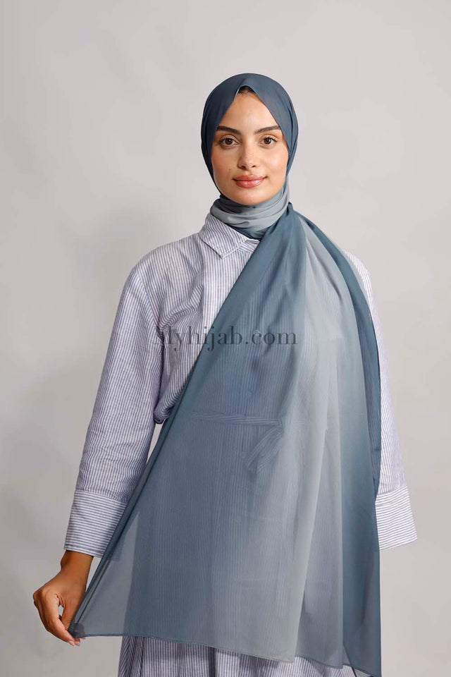Muslin Dégradé - Gris foncé