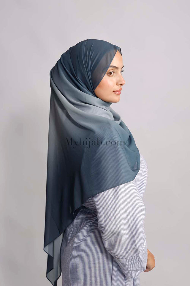 Muslin Dégradé - Gris foncé