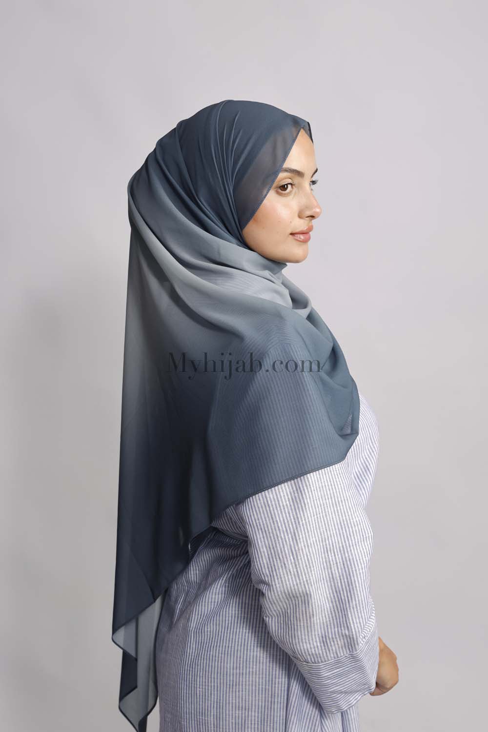 Muslin Dégradé - Gris foncé