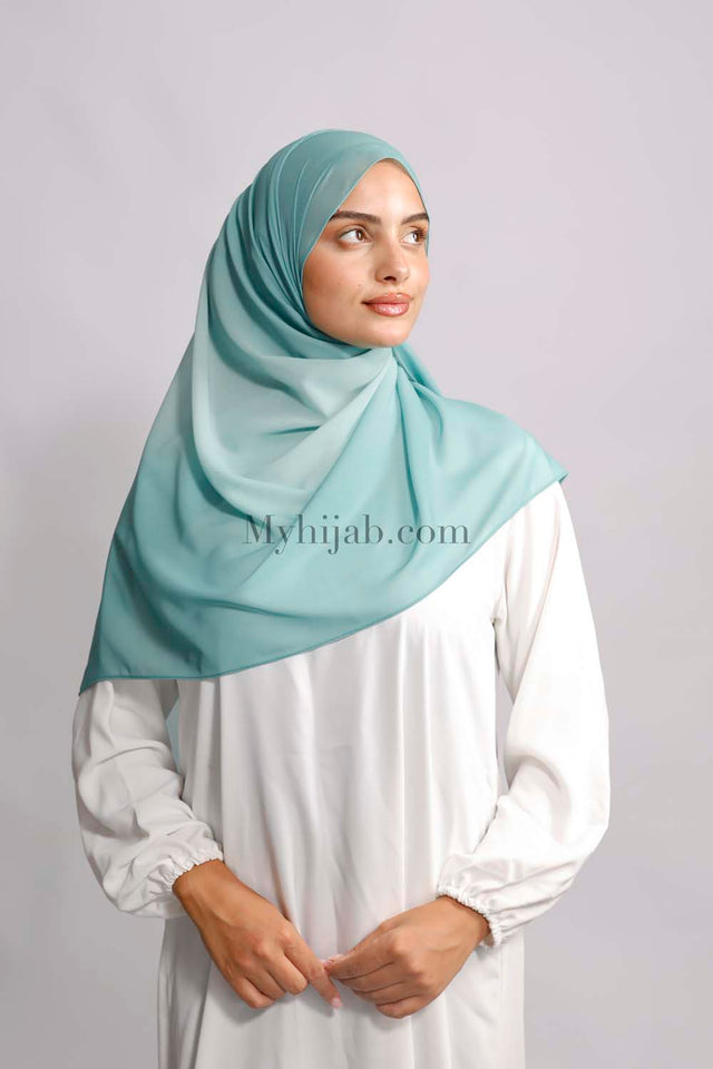 Muslin Dégradé- Torquoise