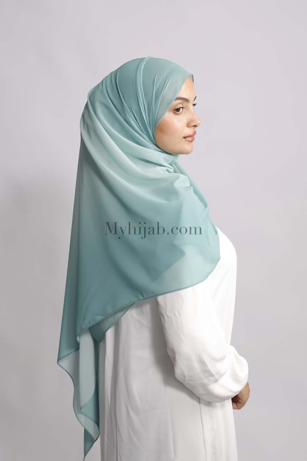 Muslin Dégradé- Torquoise