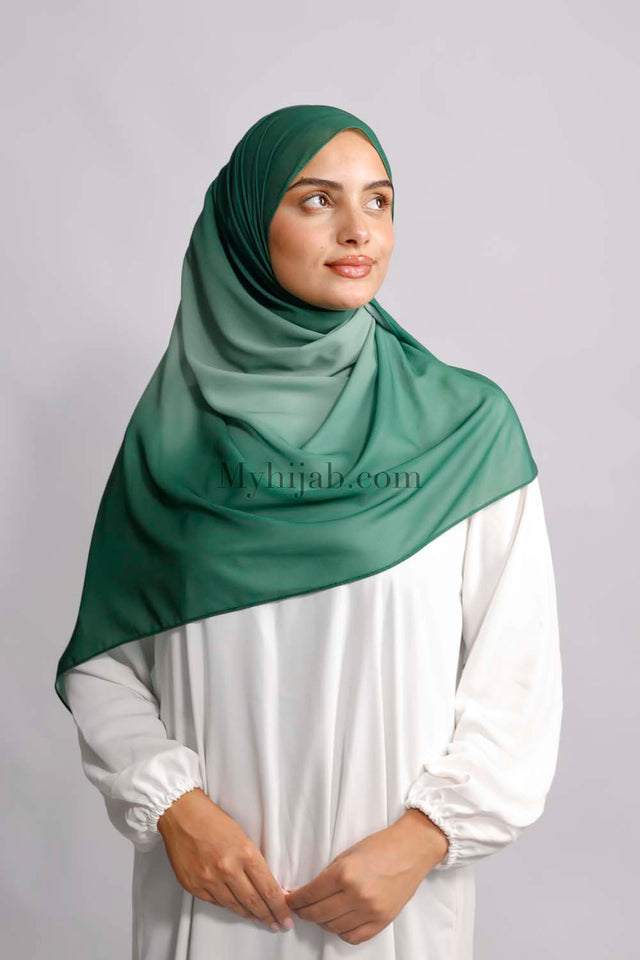 Muslin Dégradé - Vert foncé