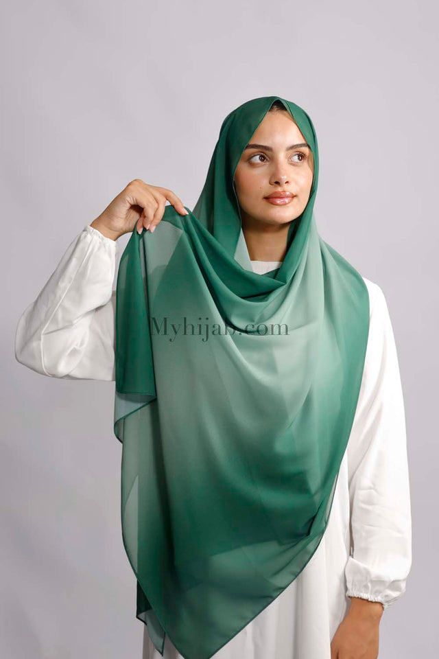 Muslin Dégradé - Vert foncé