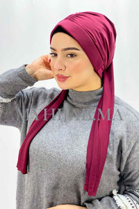 Dubai hijab - bordeau