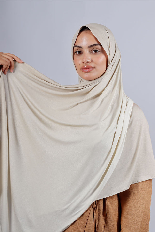 Lycra degradé - Beige milk