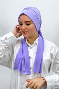 Dubai hijab - Mauve clair