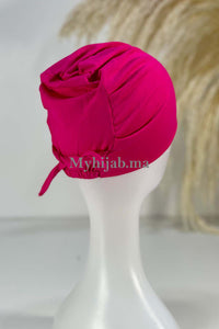 bonnet sous hijab - rose fushia