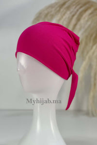 bonnet sous hijab - rose fushia