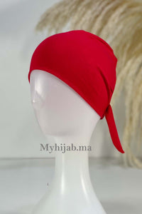 bonnet sous hijab - rouge