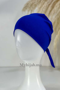 bonnet sous hijab - blue roi